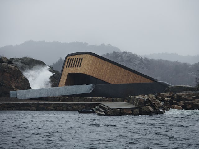 Restaurant 'Under' in Lindesnes Noorwegen door Snøhetta, beeld Ivar Kvaal