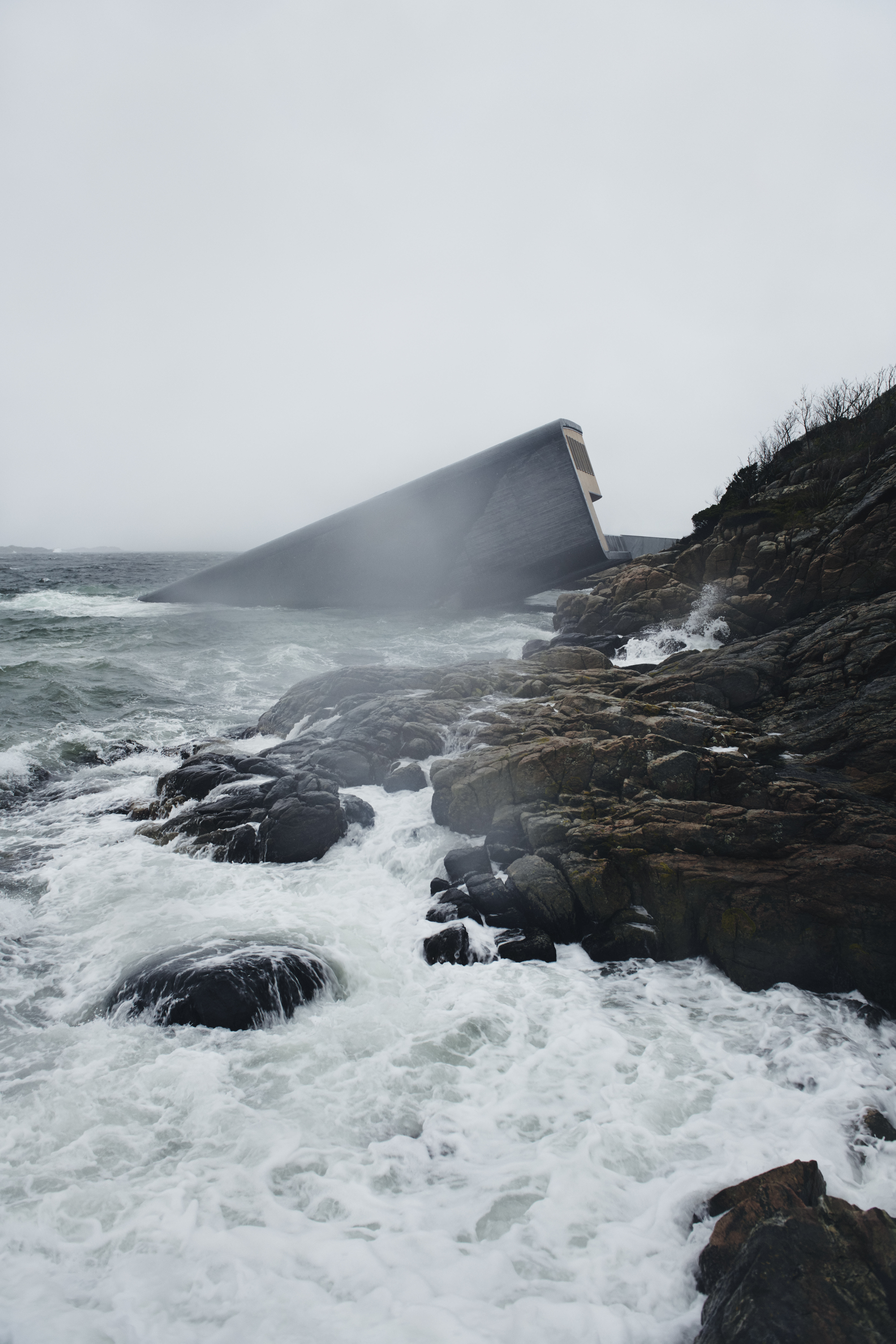 Restaurant 'Under' in Lindesnes Noorwegen door Snøhetta, beeld Ivar Kvaal