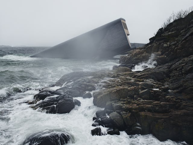 Restaurant 'Under' in Lindesnes Noorwegen door Snøhetta, beeld Ivar Kvaal