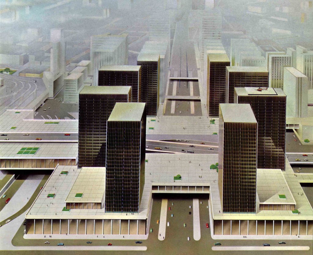 Transformatie WTC I en II torens in Brussel door 51N4E in samenwerking met Jaspers-Eyers en l’AUC
