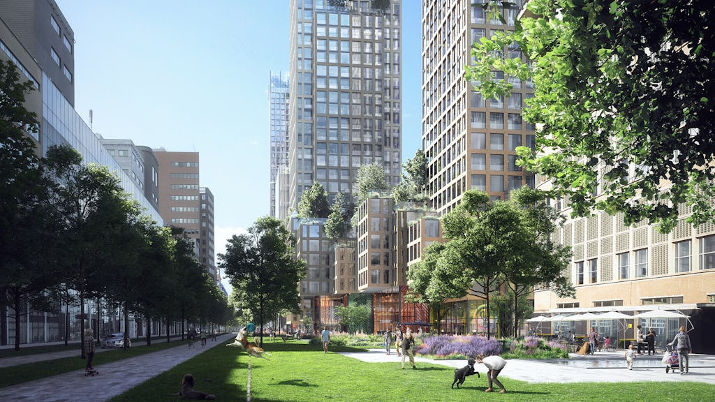 HS Kwartier Den Haag door KCAP, beeld WAX