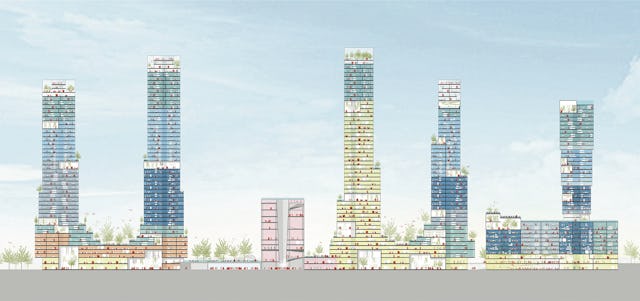 HS Kwartier Den Haag door KCAP, beeld KCAP