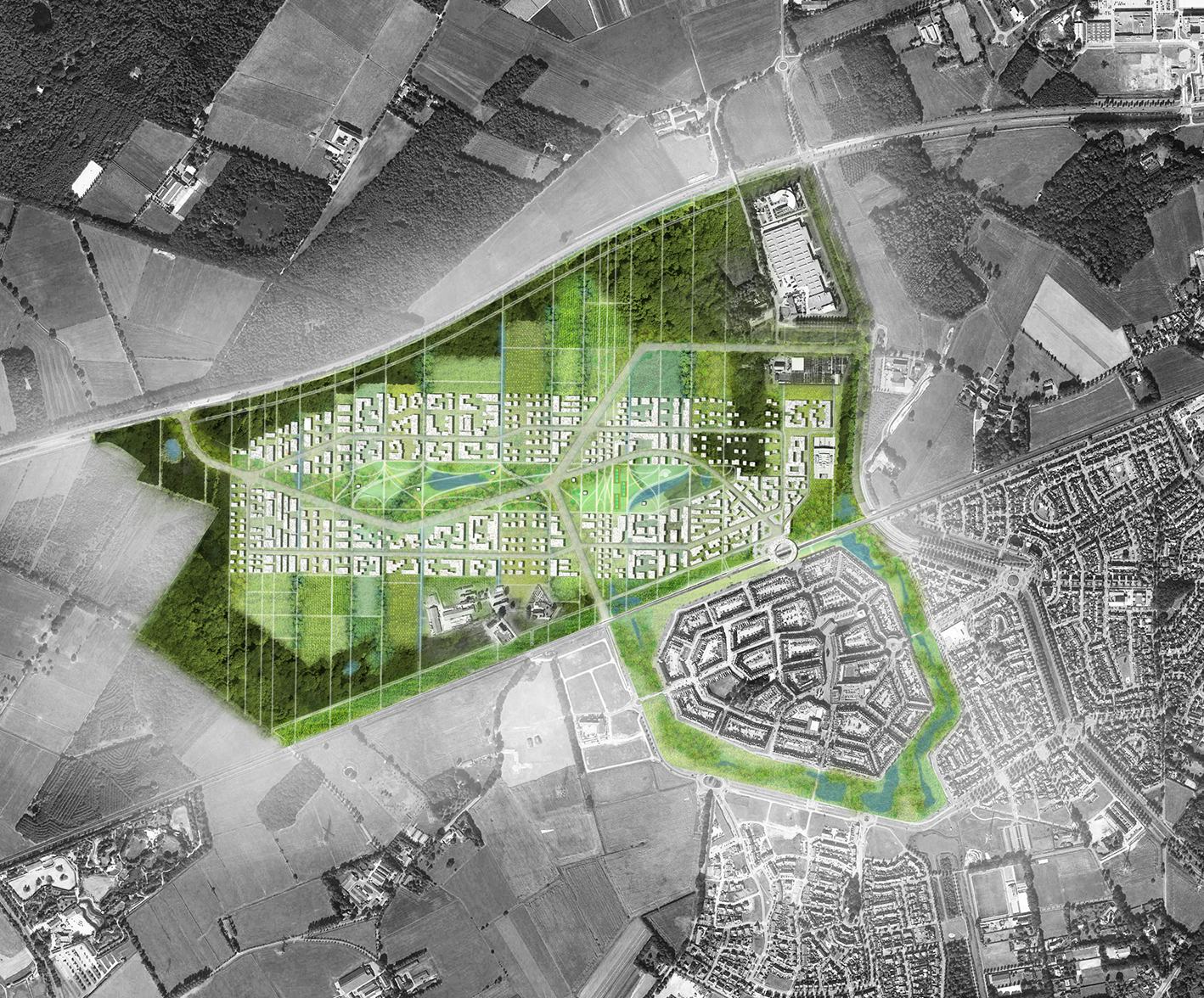 Brainport Smart District in Helmond door UNStudio en Felixx, beeld BSD Landscape Vision
