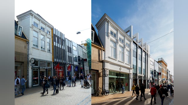 Voor en na de winkeltransformatie