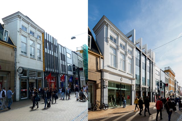 Voor en na de winkeltransformatie