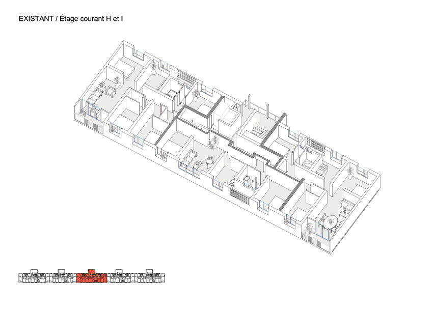 Transformatie van 530 woningen in Grand Parc Bordeaux door Lacaton & Vassal architectes, Frédéric Druot Architecture en Christophe Hutin Architecture