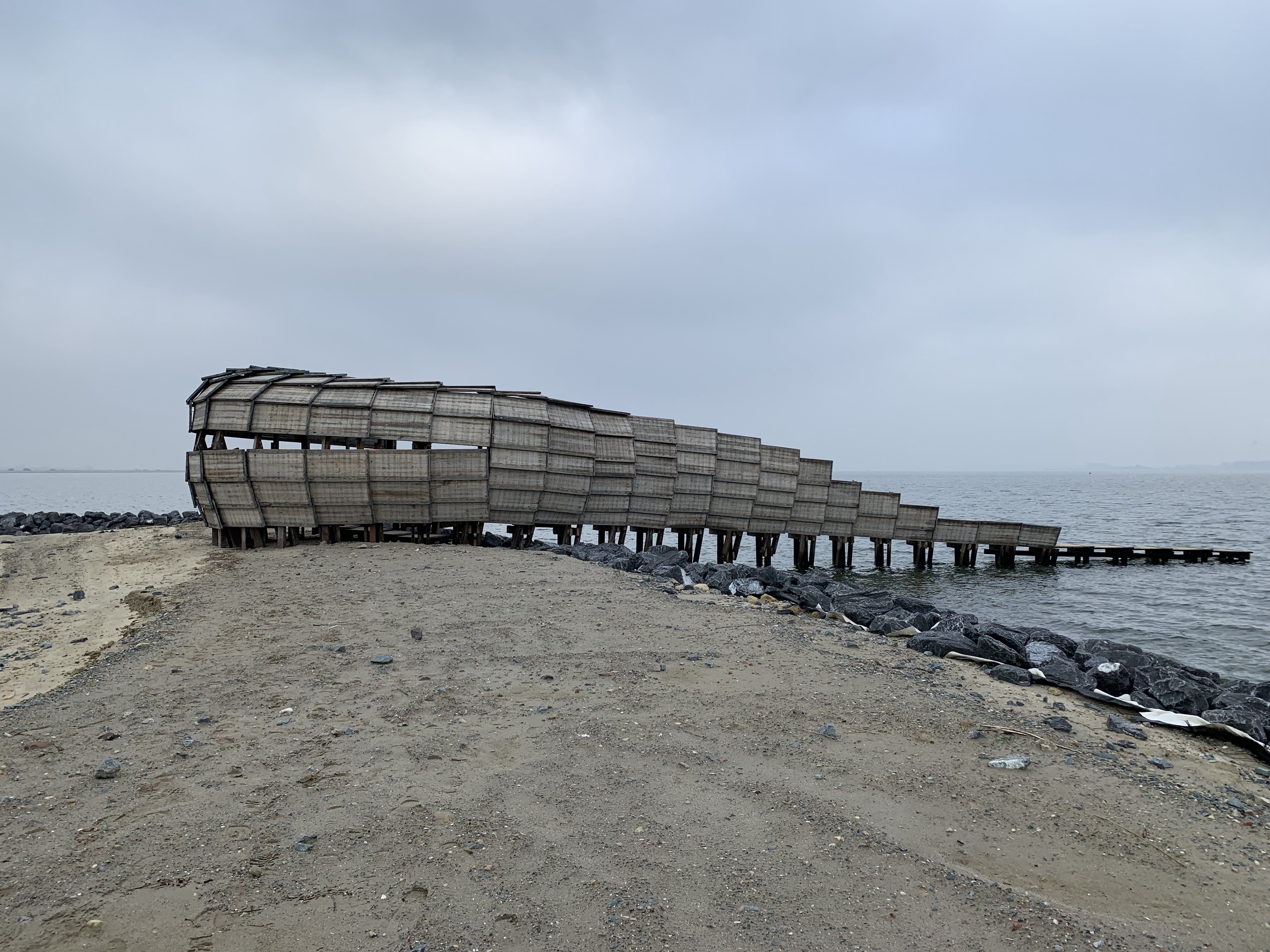 zicht vanaf het eiland