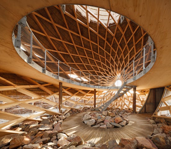 Vogelobservatorium 'T IJ
ontwerp RO&AD architecten en RAU met houten Zollinger-constructie