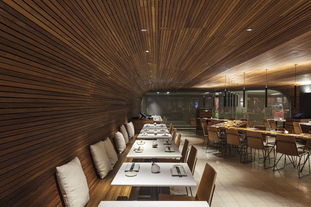 Gurumê Jijuca in Rio de Janeiro door Bernardes arquitetura. beeld Leonardo Finotti