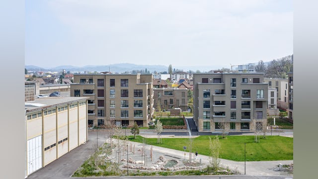 Oehlerpark en woongebied Beeld Beat Schweizer