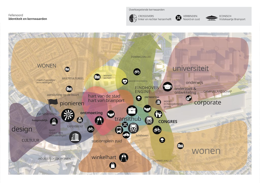 Central innovation district Fellenoord in Eindhoven door KCAP