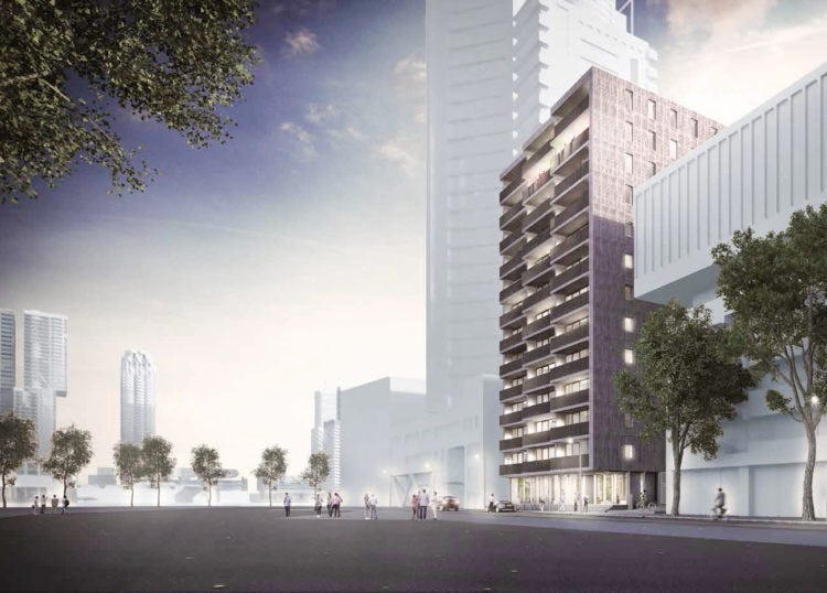 Impressie Willemstoren Rotterdam , beeld IWT en Studio for New Realities