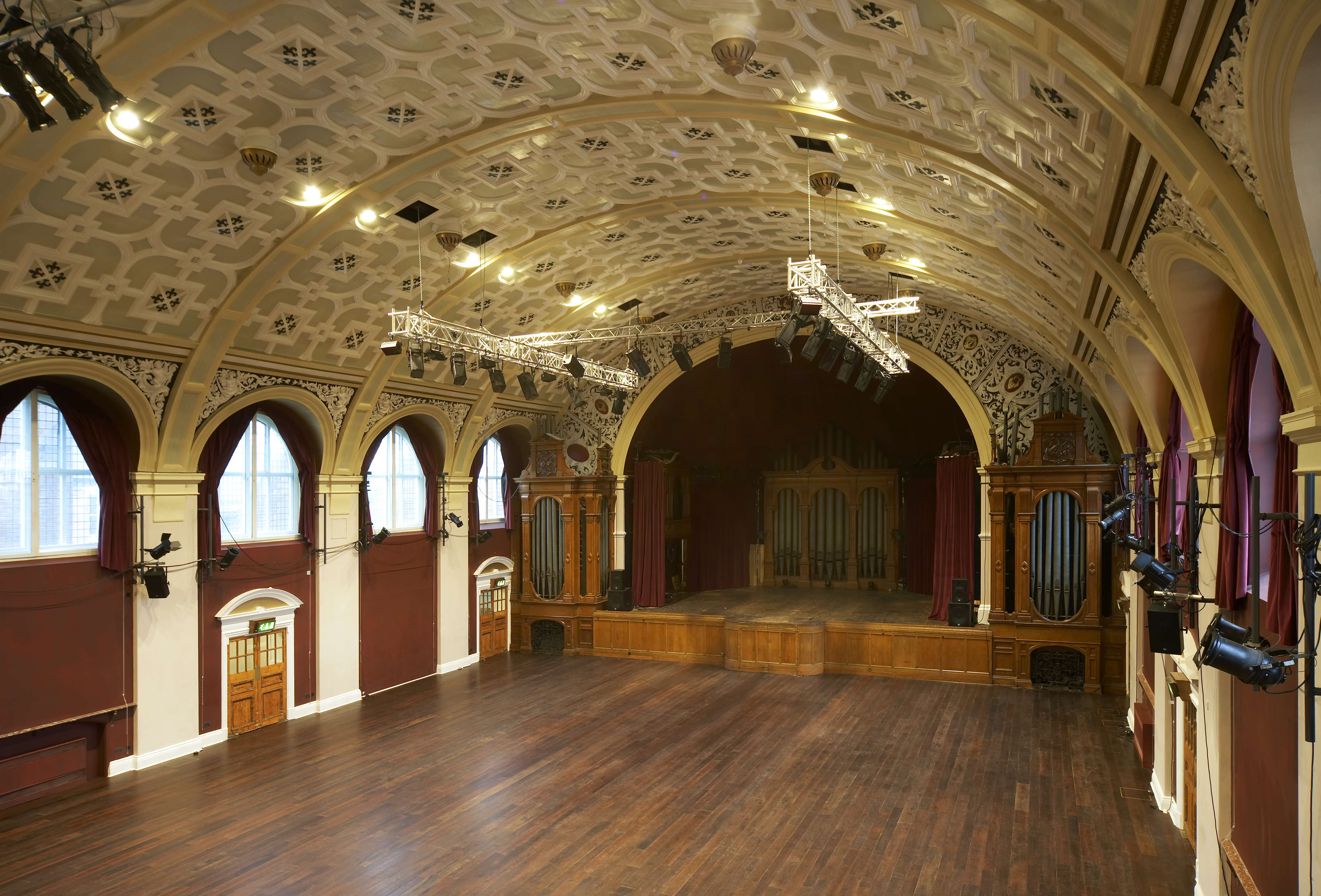 Battersea Arts Centre door Haworth Tompkins. 