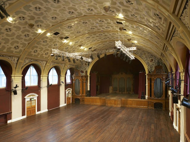 Battersea Arts Centre door Haworth Tompkins.