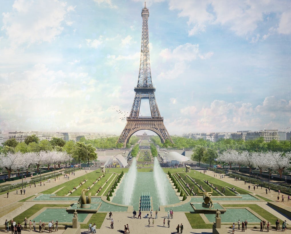 Gustafson Porter + Bowman wint prijsvraag herinrichting gebied Eiffeltoren Parijs