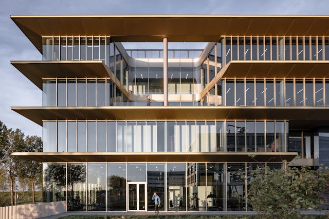 Hoofdkantoor ASICS EMEA in Hoofddorp door Powerhouse Company. Beeld Sebastian van Damme