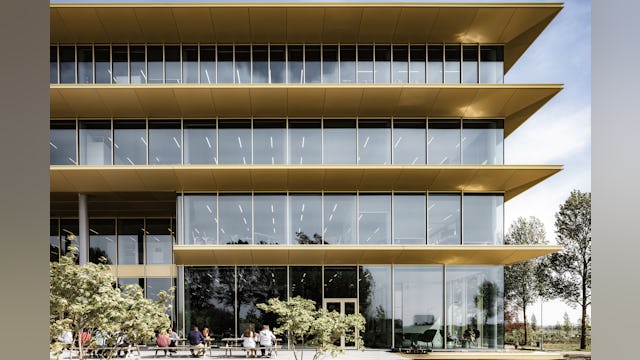 Hoofdkantoor ASICS EMEA in Hoofddorp door Powerhouse Company. Beeld Sebastian van Damme