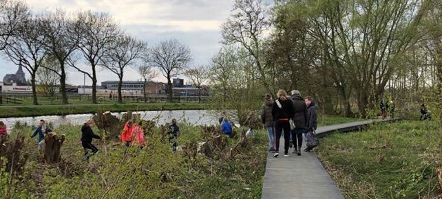 Trekvaartzone in Kampen door TLU landschapsarchitecten