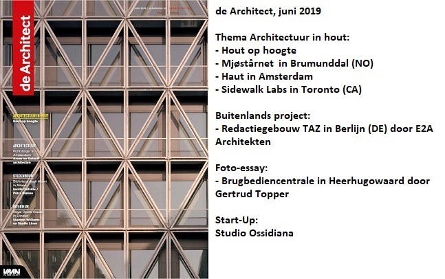 de Architect juni 2019 is verschenen