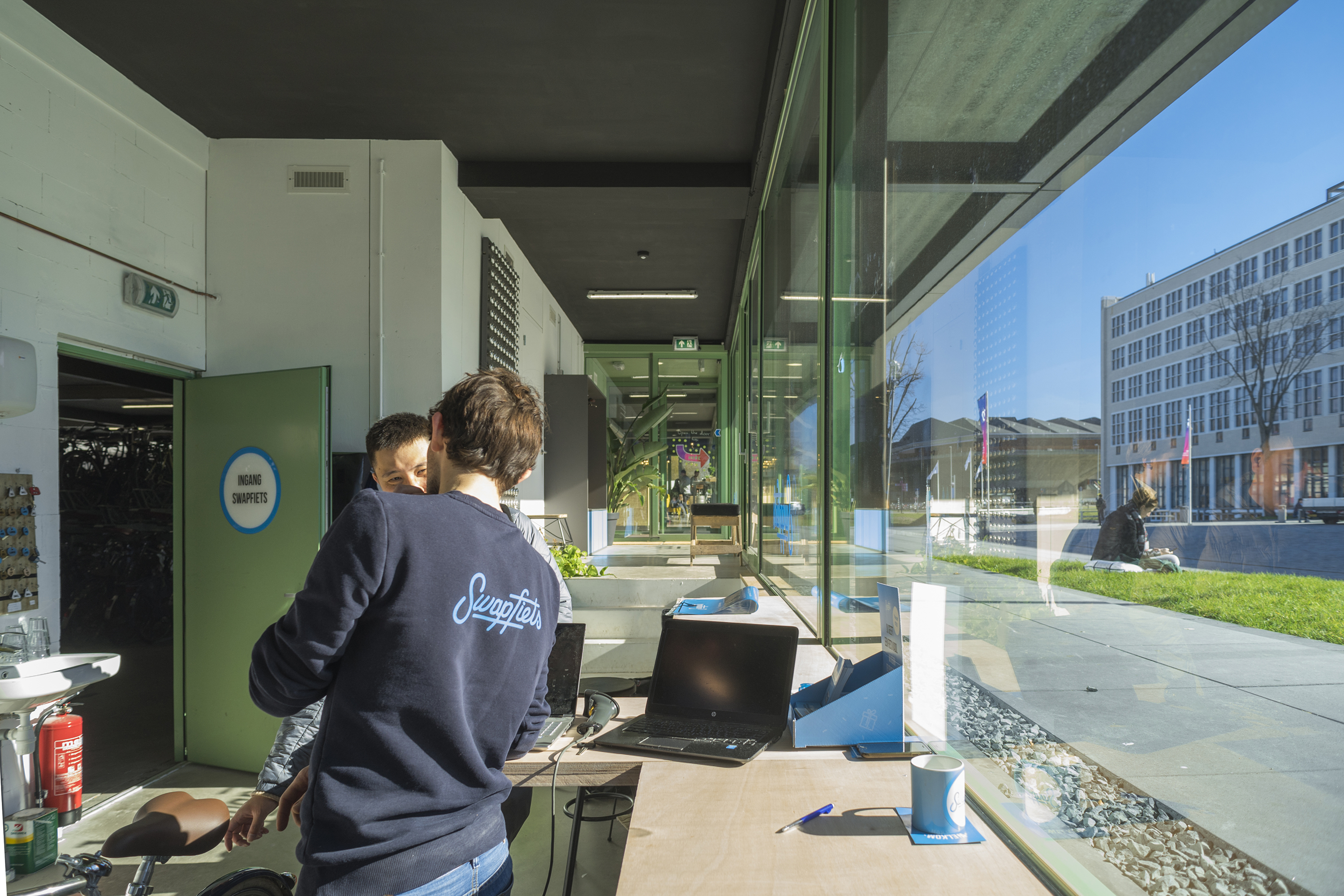 De fietsenwerkplaats, beeld: Riccardo de Vecchi 