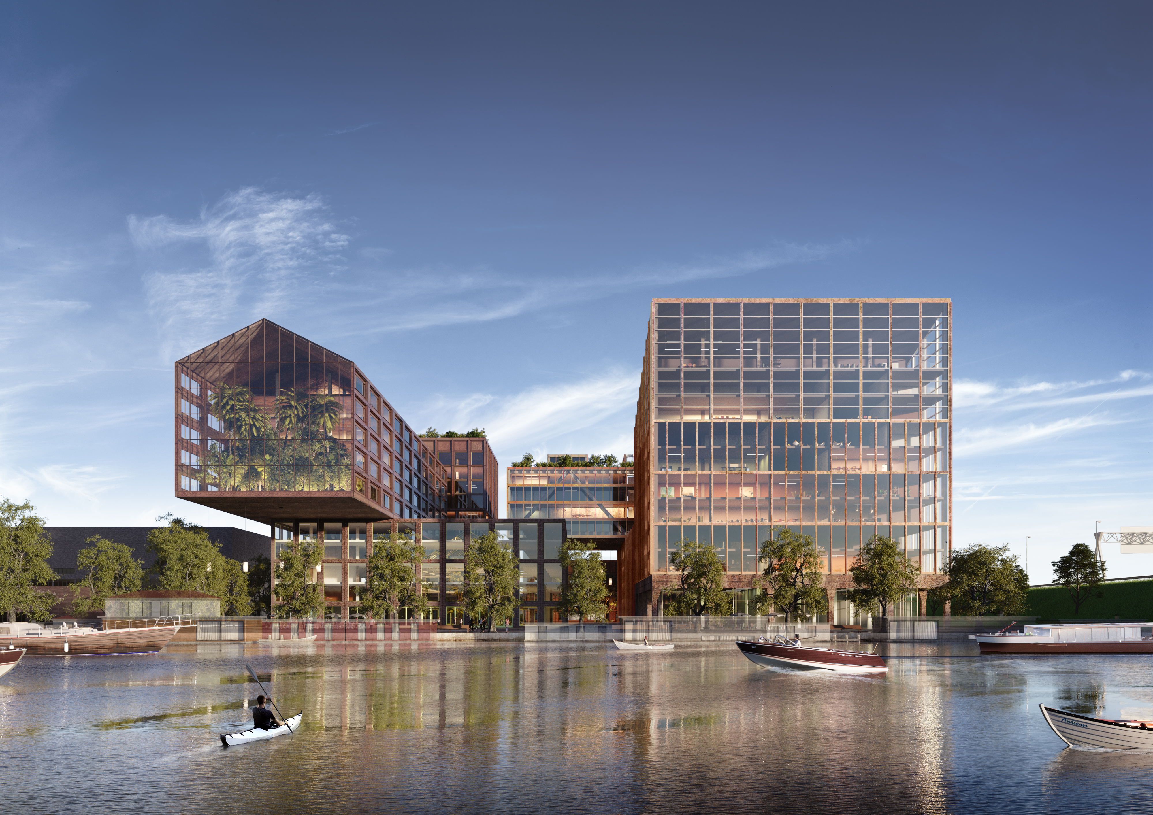 Zicht vanaf de Duivendrechtse Vaart