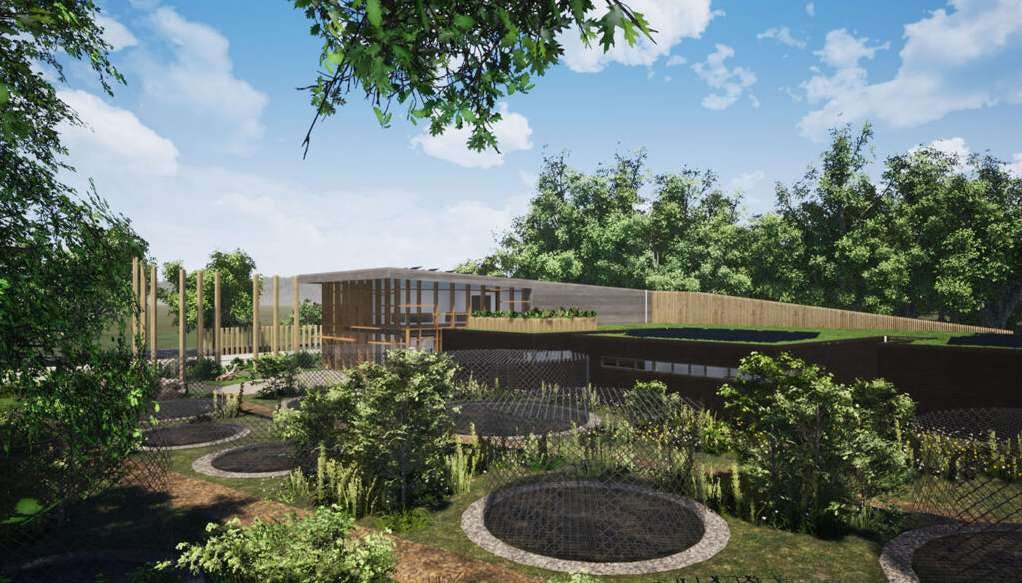 De bouw van de toekomstige Wildopvang Avolare in Doorwerth, een ontwerp van ORGA Architect, kan van start