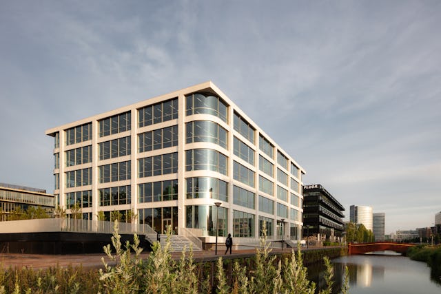 Hoofdkantoor Danone in Hoofddorp door Powerhouse Company. Beeld Sebastian van Damme