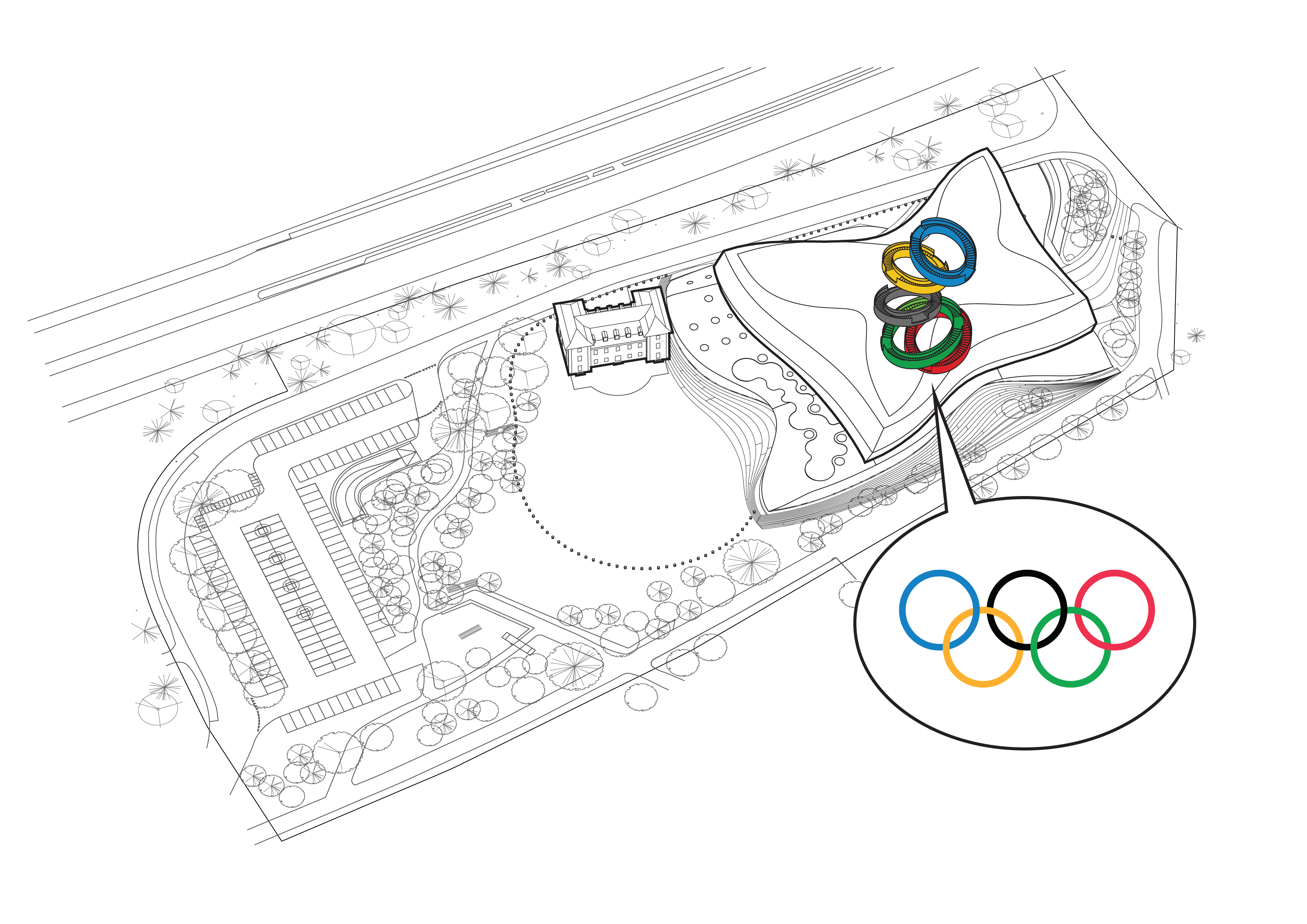 Olympic House Lausanne door 3XN