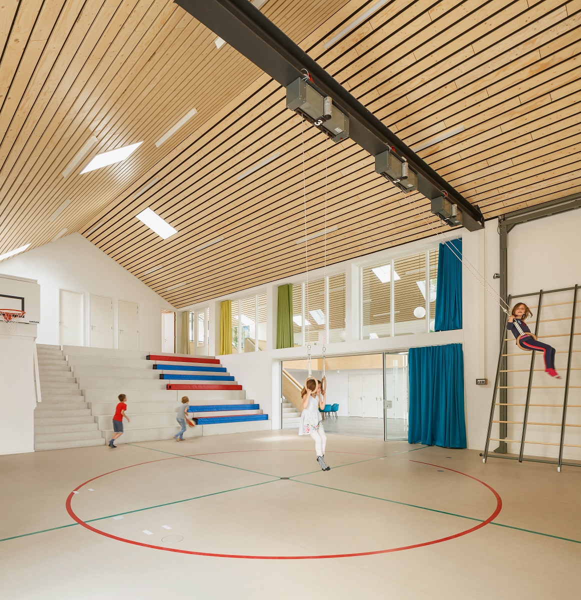 Gymzaal en aulaMFC Biggekerke. Beeld Katja Effting