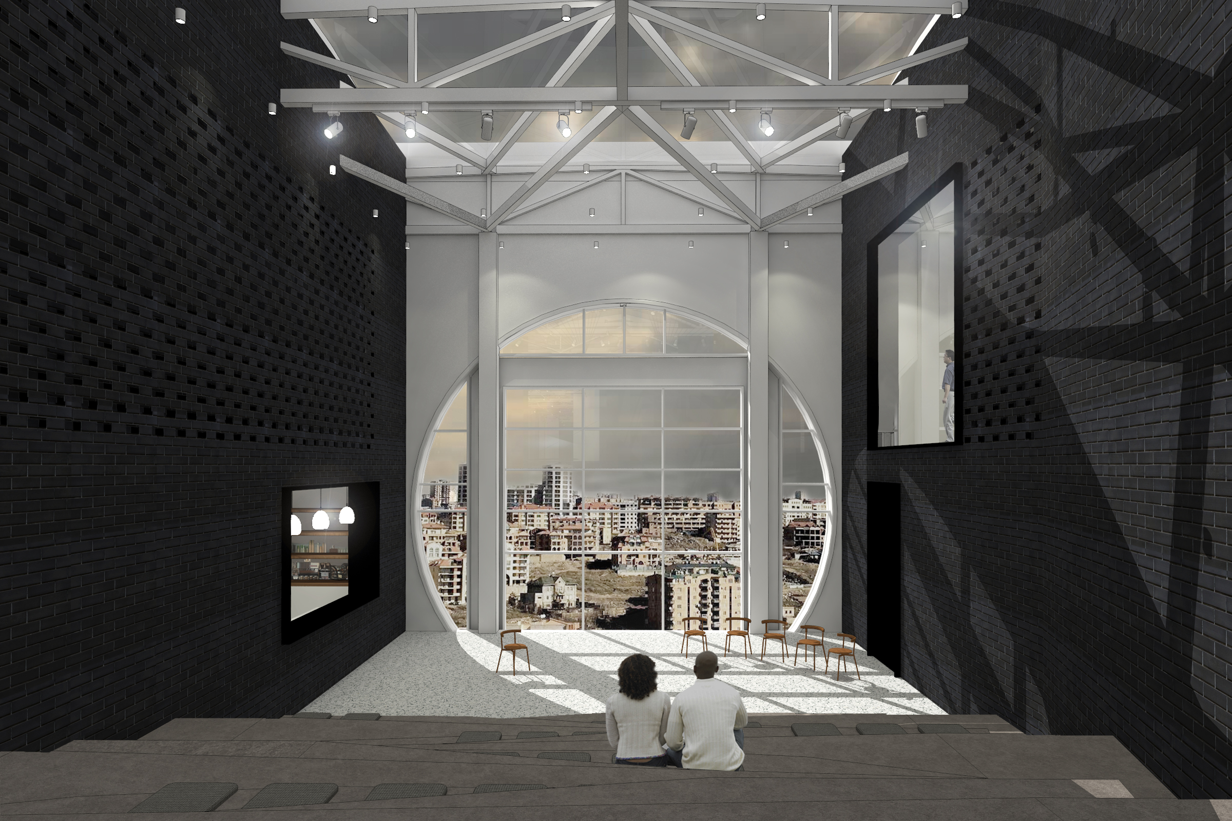 Atrium en lezingen zaal