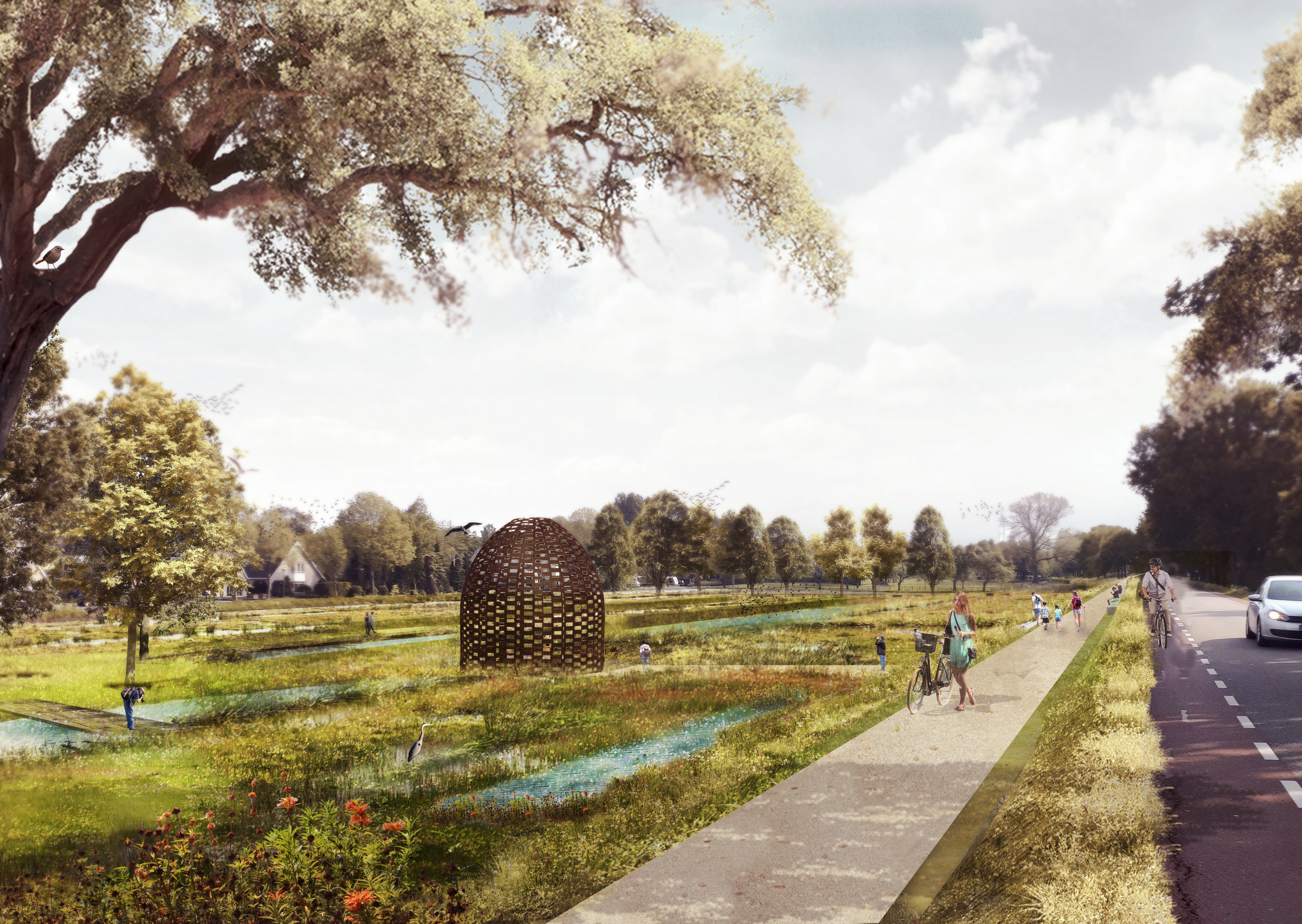 Zicht vanaf de Slaperdijk. Beeld OMGEVING