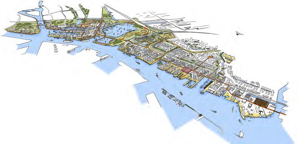 Haven-Stad Amsterdam door gemeente Amsterdam