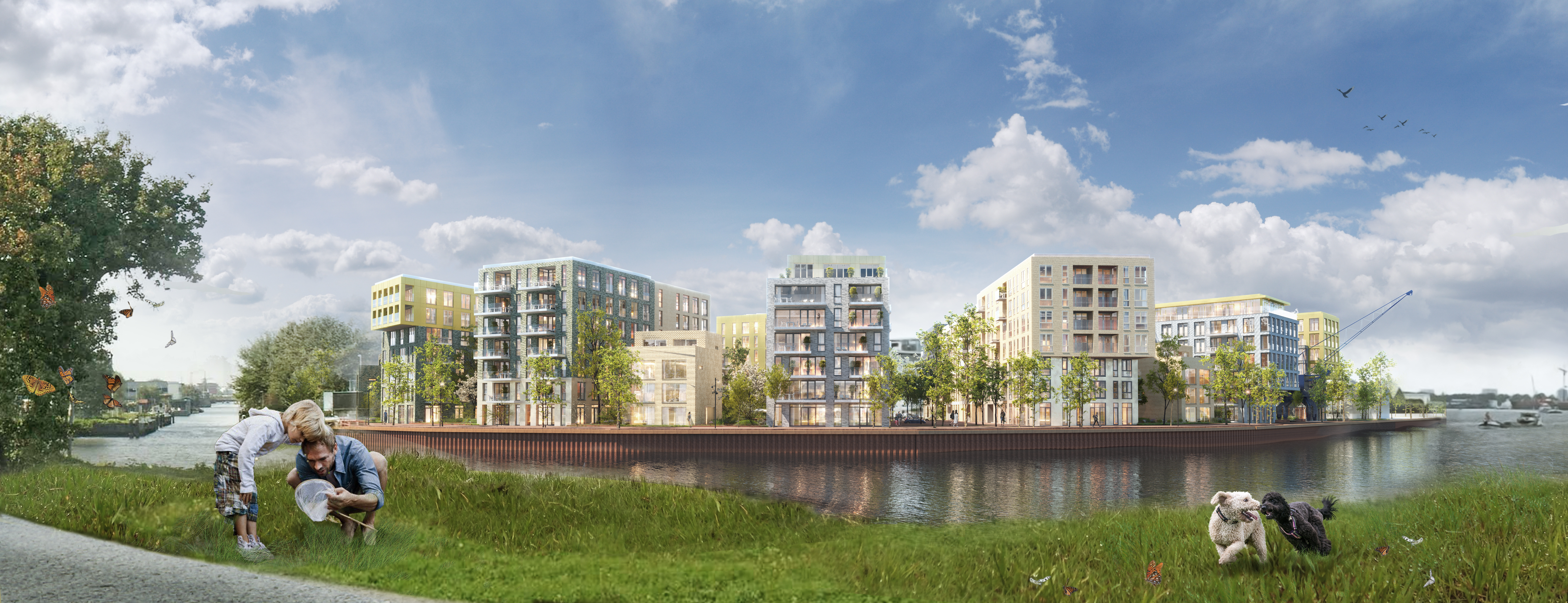 Transformatie van een voormalig bedrijventerrein naar een levendig woon-werkgebied (c) KCAP