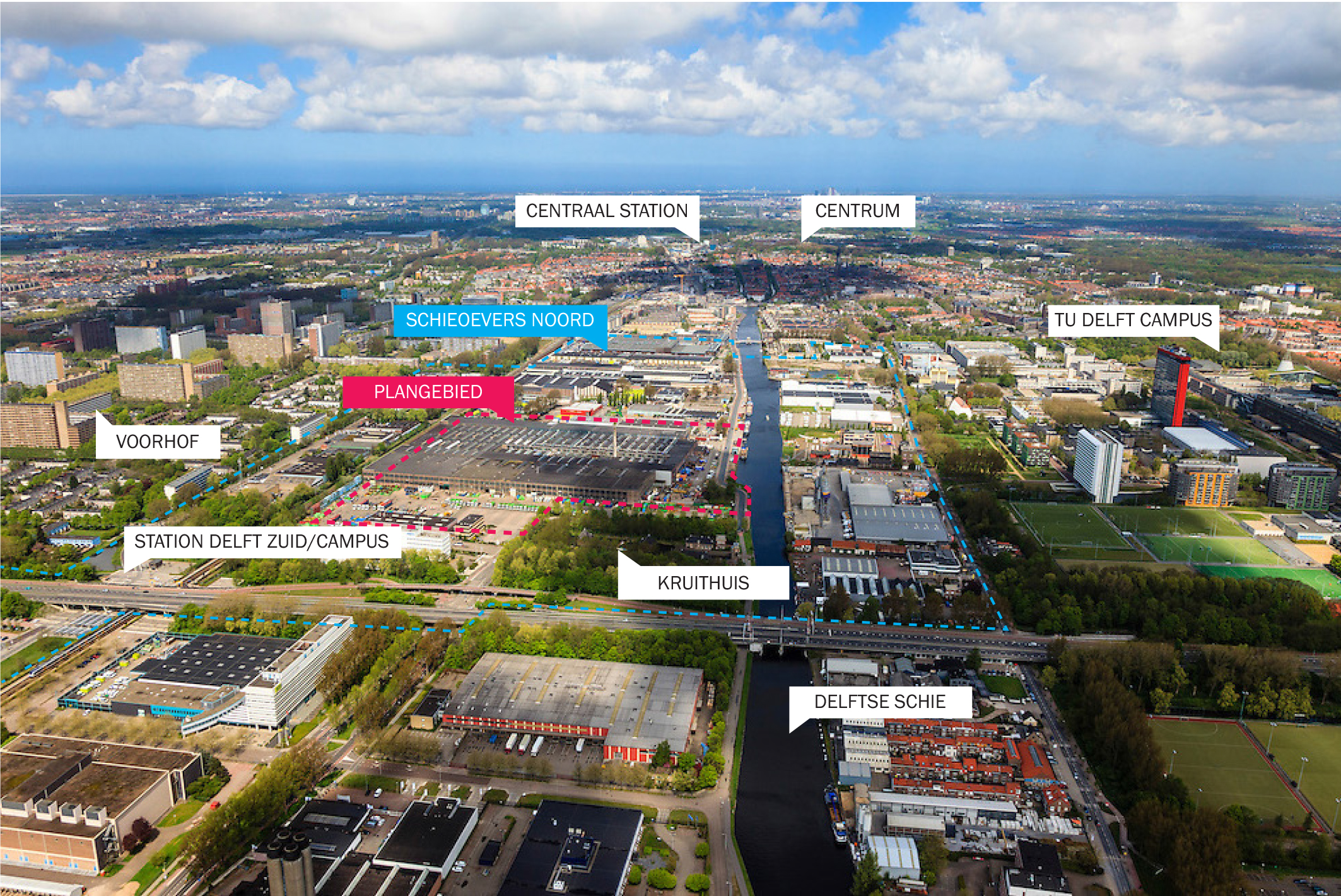 Luchtfoto plangebied