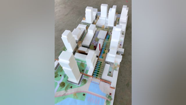 Stedenbouwkundige voorbeelduitwerking in maquette