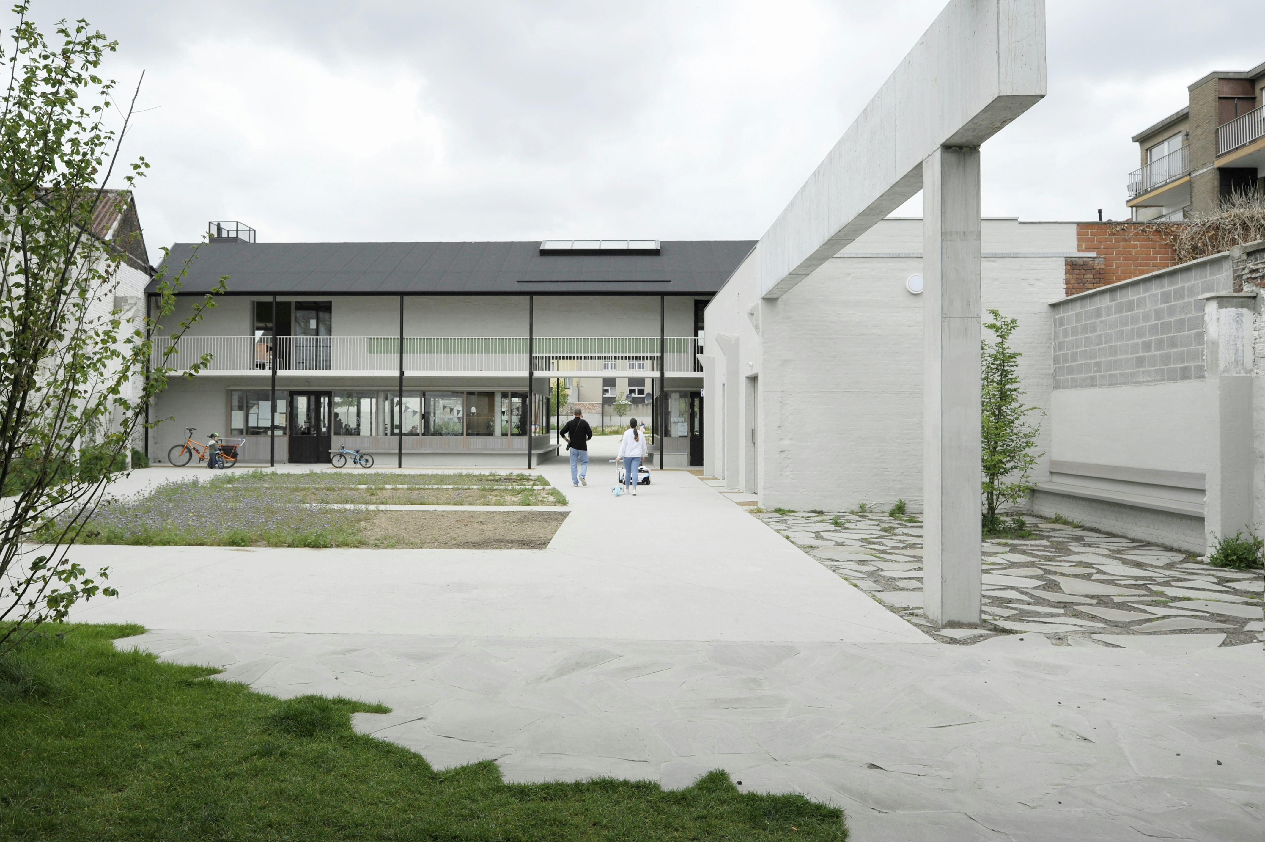 Standaertsite (Ledeberg) Gent – Ontwerpteam AE / Carton123 / Murmuur architecten is een van de genomineerden voor de categorie Mixed Use van de Belgian Building Awards. Beeld Petra Decouttere
