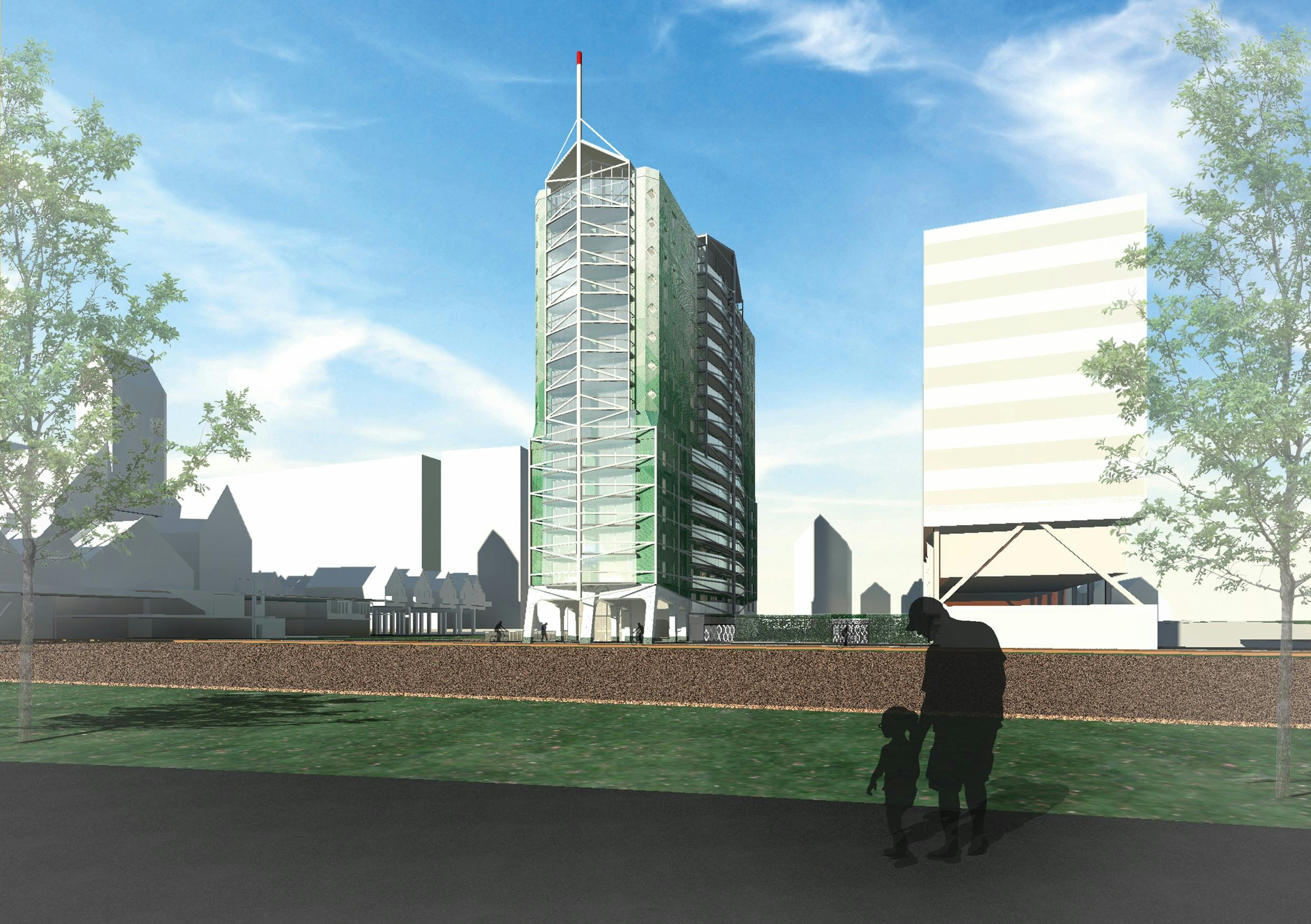 Catharinatoren Zaandam door Liesbeth van der Pol. Beeld gemeente Zaanstad