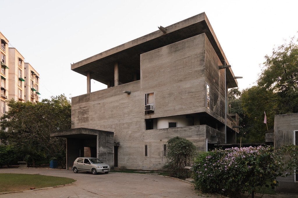Blog - Shodan House in Ahmedabad door Le Corbusier