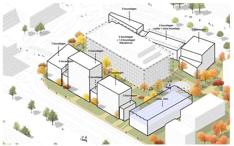Uit het concept Stedenbouwkundig Plan Fluor Haarlem