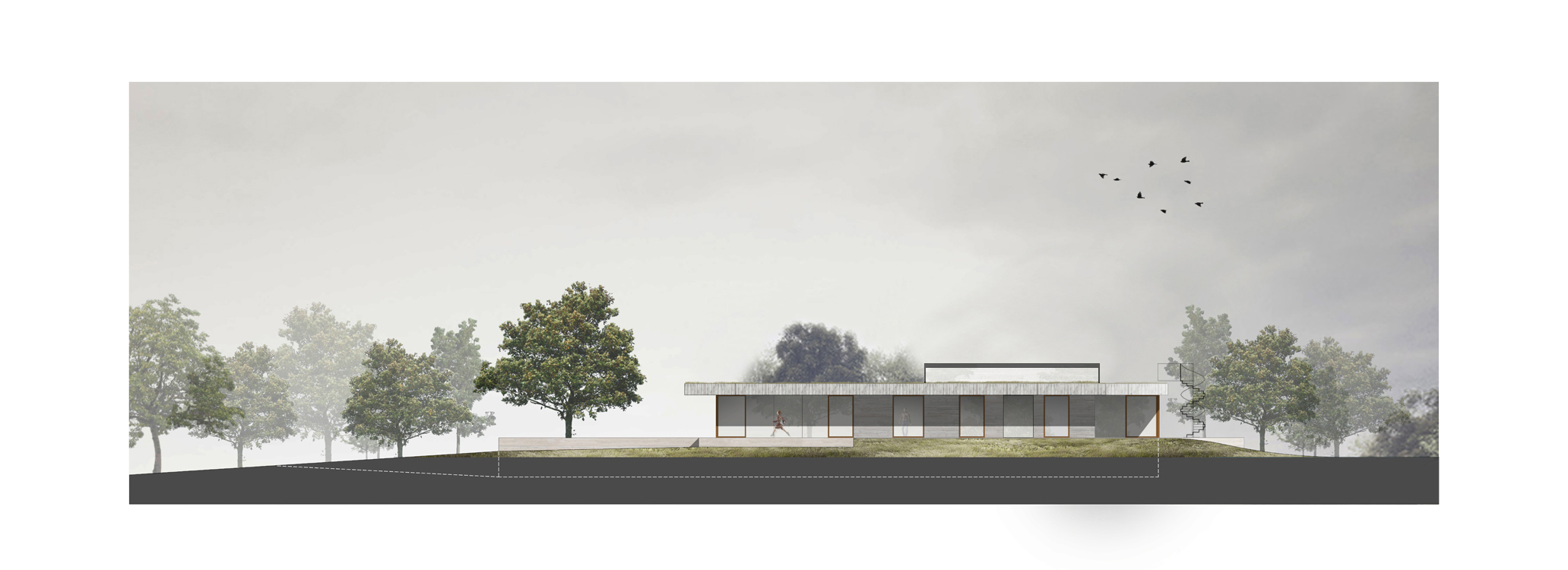 Oostgevel House H in Mount Brydges (Canada) door Chris Collaris Architects