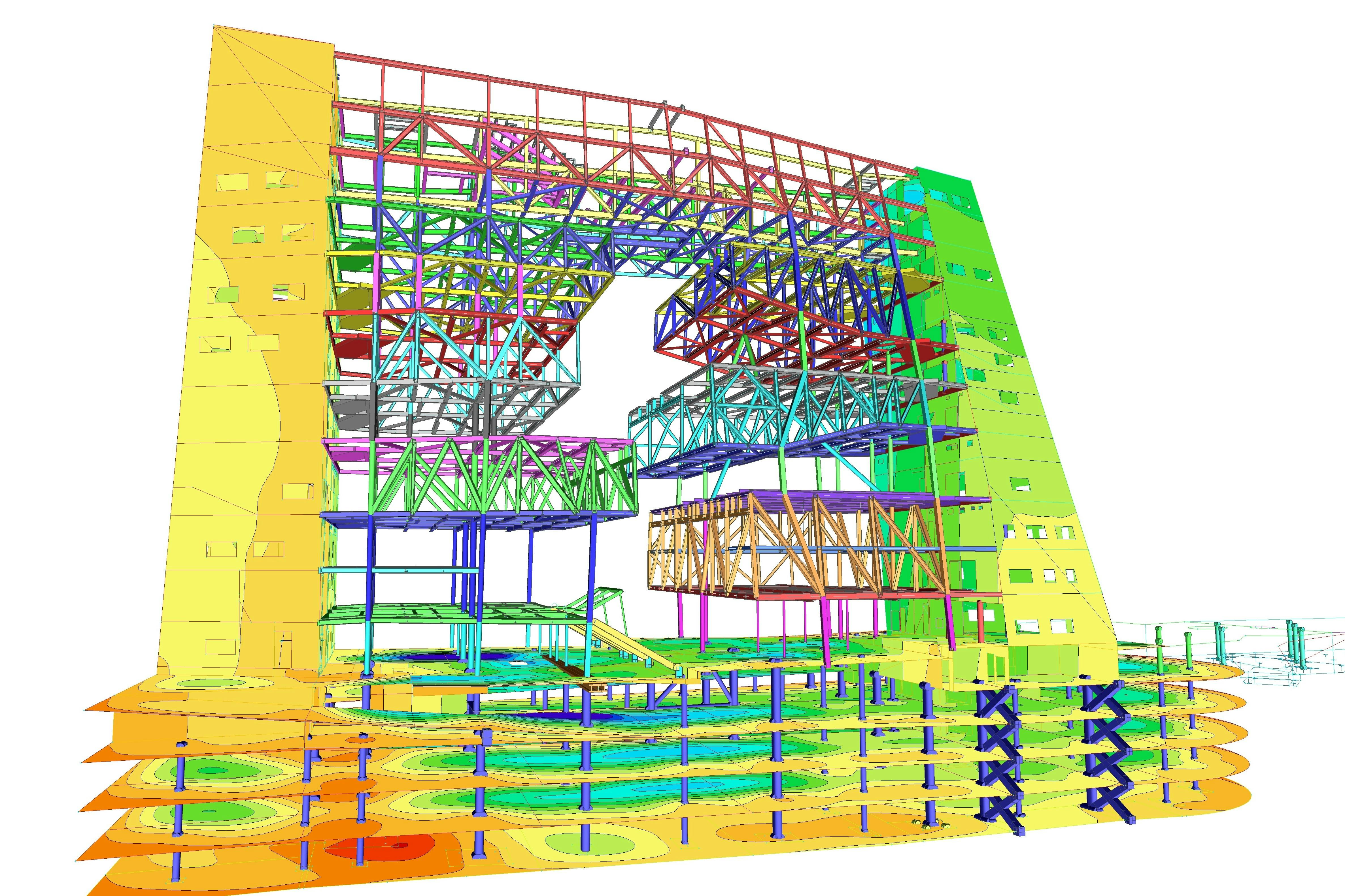 Constructie Forum Groningen. Beeld ABT