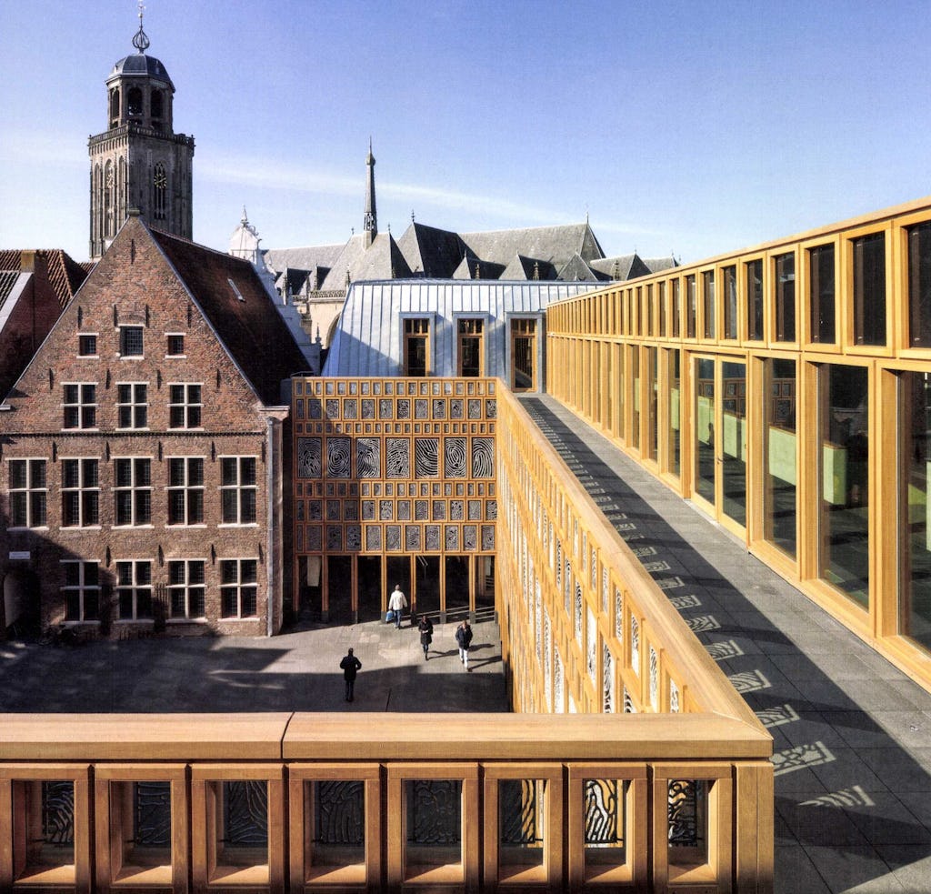 Stadhuiskwartier Deventer door Neutelings Riedijk Architecten. Beeld scagliolabrakkee