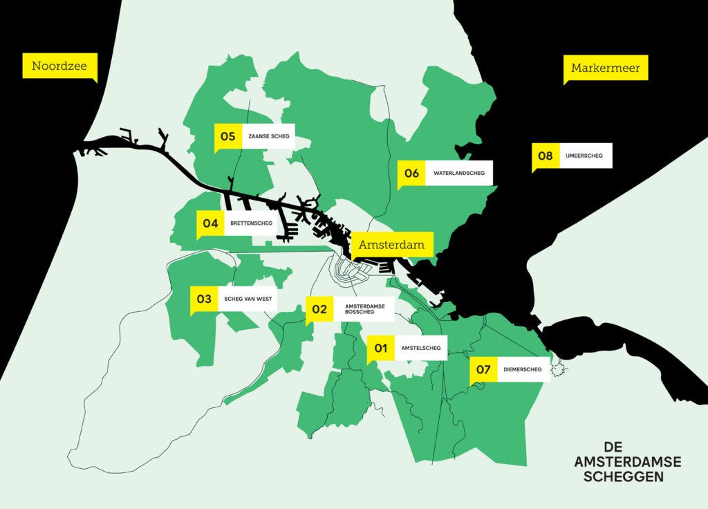 De Scheggen in kaart gebracht. Ontwerp Kindly Made / De Firma Stek