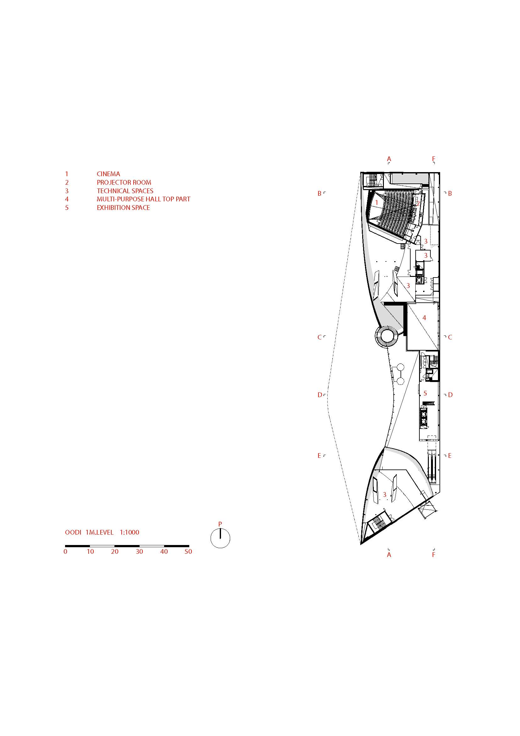 Tussenverdieping Oodi in Helsinki 