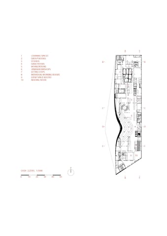 Eerste verdieping Oodi in Helsinki