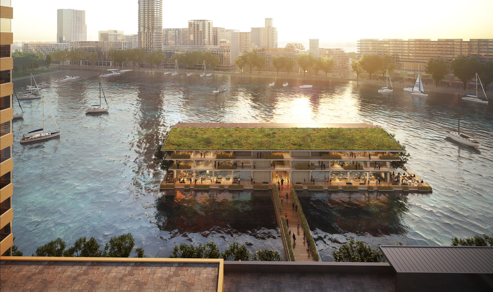 Floating Office GCA door Powerhouse Company