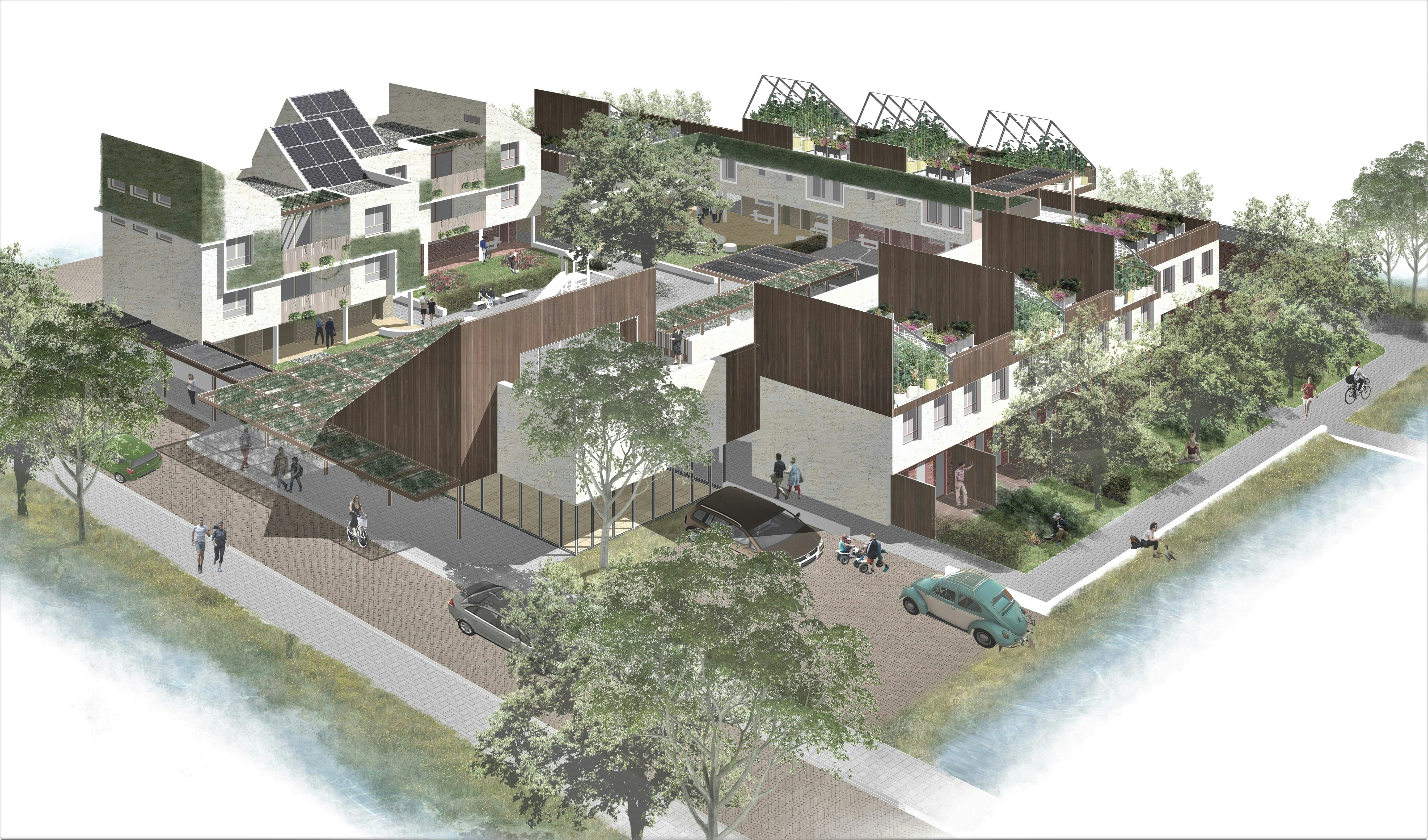 Hof voor gemeenschappelijk wonen door Flip Krabbendam. Beeld Thomas Fell