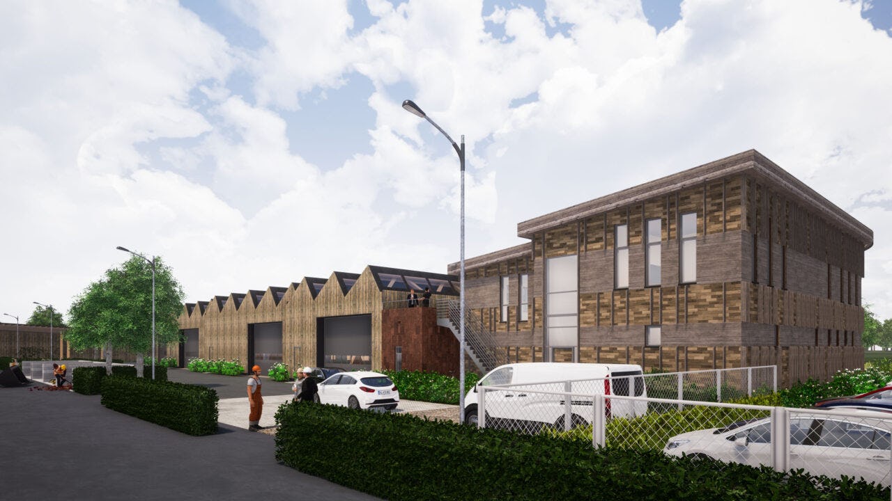 Circulaire gemeentewerf voor Nieuwkoop door ORGA Architect