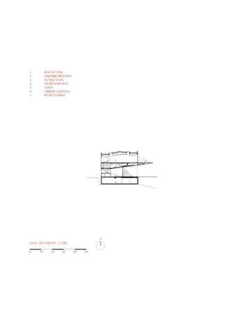 Dwarsdoorsnede DD' Oodi in Helsinki