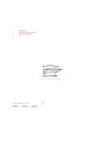 Dwarsdoorsnede EE' Oodi in Helsinki